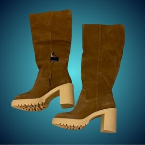 NIB Dolce Vita Corry H20 waterproof knee-high boot dark brown sz 9.5W